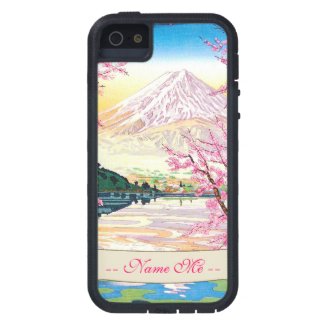 Cool oriental japanese Fuji spring cherry tree iPhone 5 Case