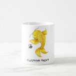 Cool Oriental Japanese Gold Koi Fish Carp tattoo Mugs