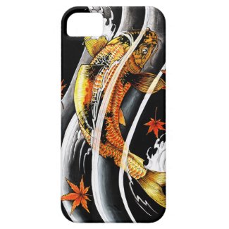 Cool oriental japanese Gold Lucky Koi Fish tattoo iPhone 5 Cases