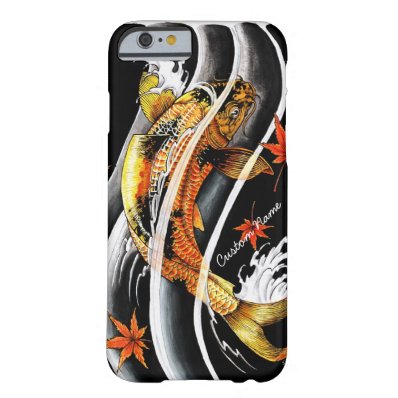 Cool oriental japanese Gold Lucky Koi Fish tattoo iPhone 6 Case