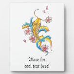 Cool Oriental Japanese Golden Koi Fish Carp Plaques