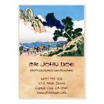 Cool oriental japanese Hokusai Fuji View landscape Business Cards
