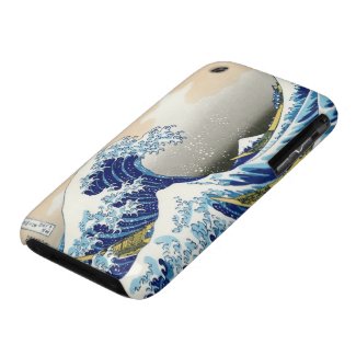 Cool oriental japanese Hokusai Fuji View landscape Case-Mate iPhone 3 Case