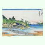 Cool oriental japanese Hokusai Fuji View landscape kitchen towels