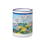 Cool oriental japanese Hokusai Fuji View landscape Mug