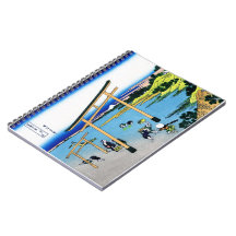 Cool oriental japanese Hokusai Fuji View landscape Notebooks