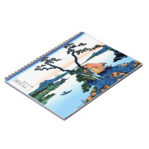 Cool oriental japanese Hokusai Fuji View landscape Notebooks