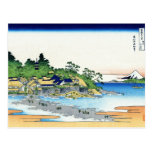 Cool oriental japanese Hokusai Fuji View landscape Postcard