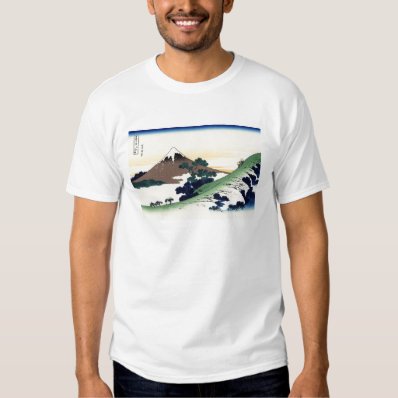 Cool oriental japanese Hokusai Fuji View landscape Tee Shirts