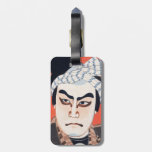 Cool oriental  japanese kabuki actor painting art travel bag tags