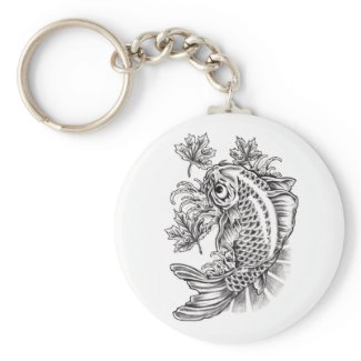 Cool Oriental Japanese Koi Fish Carp tattoo Key Chains