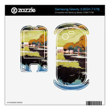 Cool oriental japanese lake botanical garden samsung gravity 3 skins