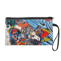 Cool oriental japanese Legendary Hero Samurai Wristlet Purse