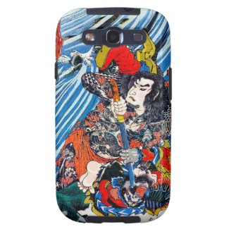Cool oriental japanese Legendary Hero Samurai Galaxy S3 Cases