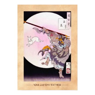 Cool oriental japanese legendary monkey god rabbit posters