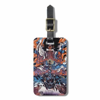 Cool oriental japanese Legendary Sanin warrior art Tag For Bags