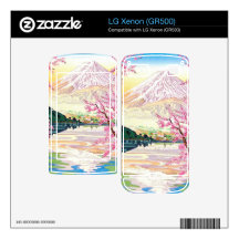 Cool oriental japanese mt Fuji spring cherry tree LG Xenon Decal