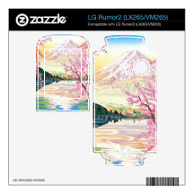Cool oriental japanese mt Fuji spring cherry tree Skins For LG Rumor2