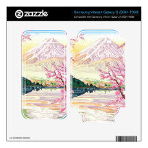 Cool oriental japanese mt Fuji spring cherry tree Samsung Vibrant Decal