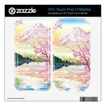 Cool oriental japanese mt Fuji spring cherry tree HTC Touch Pro2 Skin