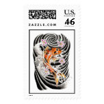 Cool Oriental Japanese Orange Carp Koi Fish Postage