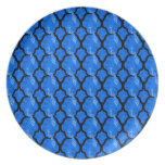 Cool oriental japanese peacock abstract pattern dinner plate