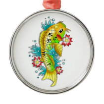 Cool oriental japanese rainbow koi carp fish ornaments