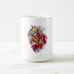 Cool Oriental Japanese Red Twin Koi Carp Fish Coffee Mug