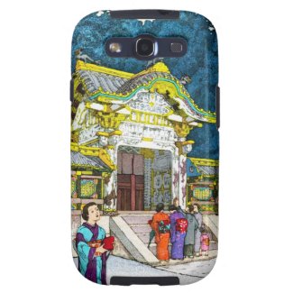 Cool oriental japanese shrine temple people hanga samsung galaxy s3 cases