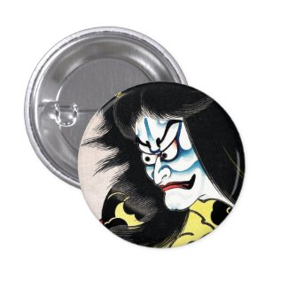 Cool Oriental Japanese Togakushi tattoo Pinback Buttons