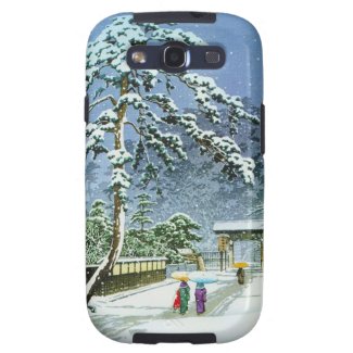 Cool oriental japanese watercolor Honmonji Temple Galaxy S3 Case