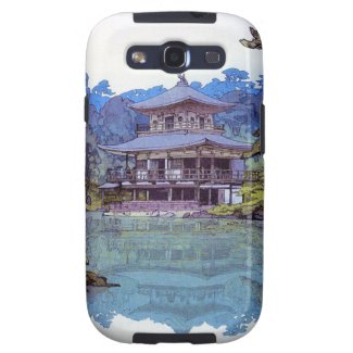 Cool oriental japanese watercolour temple painting galaxy s3 case