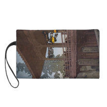Cool oriental japanese Yoshida night scenery art Wristlet Purse