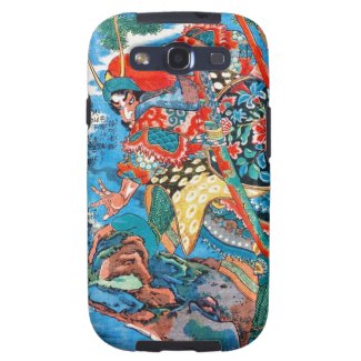 Cool oriental Legendary Hero Samurai Warrior art Galaxy SIII Cases