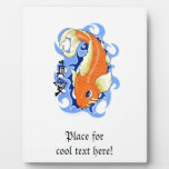 Cool Oriental Orange Classic Japanese Koi Fish Plaque