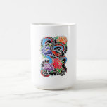 Cool oriental snake with lotus flower tattoo mugs