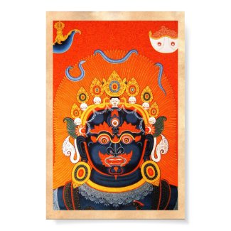 Cool oriental tibetan thangka Bhairava tattoo art Posters