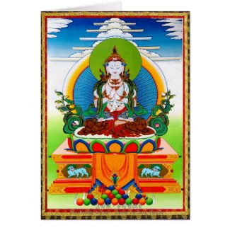 Cool oriental tibetan thangka Buddha Locani Cards