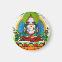 Cool oriental tibetan thangka Buddha Locani Refrigerator Magnets