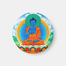 Cool oriental tibetan thangka DaZ i Zai Wan Fo Refrigerator Magnet
