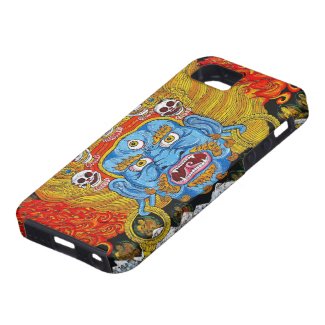 Cool oriental tibetan thangka demon tattoo art iPhone 5 case