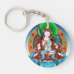 Cool oriental tibetan thangka god tattoo art round acrylic key chains