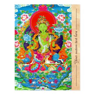 Cool oriental tibetan thangka god tattoo art post cards