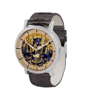 Cool oriental tibetan thangka god tattoo art watches