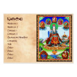 Cool oriental tibetan thangka Golden Mother Business Cards