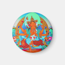 Cool oriental tibetan thangka Marici tattoo Magnet