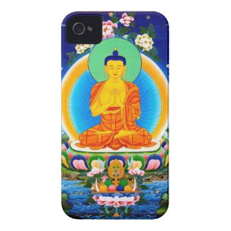 Cool oriental tibetan thangka Prabhutaratna Buddha iPhone 4 Covers