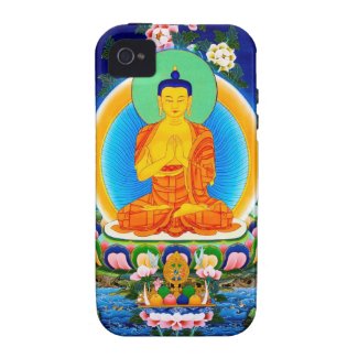 Cool oriental tibetan thangka Prabhutaratna Buddha iPhone 4 Covers