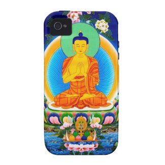 Cool oriental tibetan thangka Prabhutaratna Buddha iPhone 4 Covers