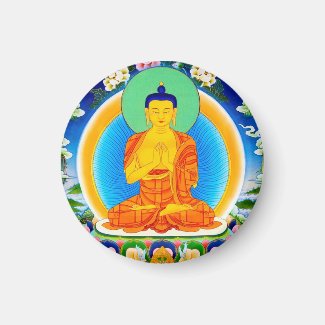 Cool oriental tibetan thangka Prabhutaratna Buddha Fridge Magnet